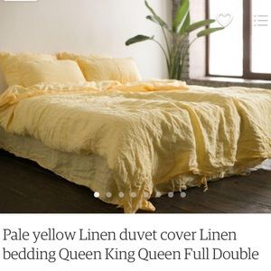 Yellow Linen Comforter